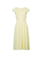 Billie & Blossom *billie And Blossom Lemon Angel Soft Belt Midi Dress