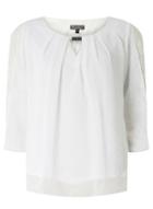Dorothy Perkins *billie & Blossom Ivory Lace Trim Blouse