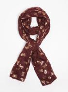 Dorothy Perkins Foil Butterfly Print Scarf
