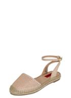 *london Rebel Blush Flat Espadrille Sandals
