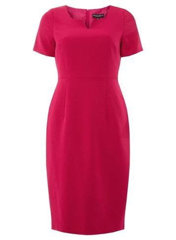 Dorothy Perkins Pink Notch Neck Pencil Dress