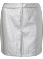 Dorothy Perkins Silver Pu Mini Skirt