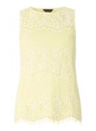Dorothy Perkins Yellow Lace Shell Top