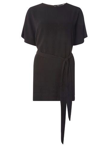 Dorothy Perkins Black Tie Waist Tunic