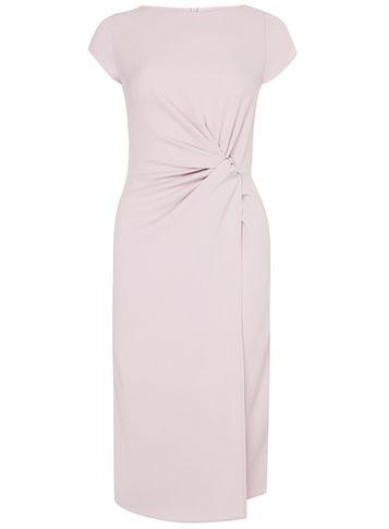 Dorothy Perkins *luxe Pink Crepe Manipulated Dress