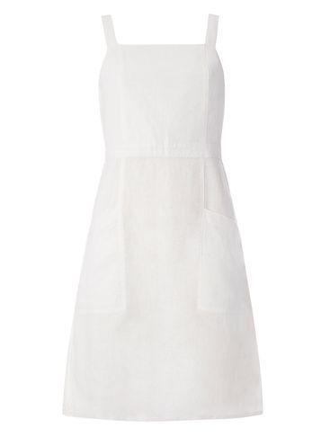 Dorothy Perkins White Linen Shift Dress