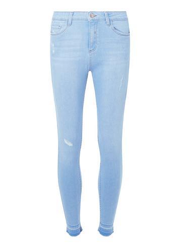 Dorothy Perkins Ice Blue Hem 'darcy' Ankle Grazer Jeans