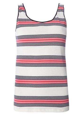 Dorothy Perkins Pink And Navy Stripe Trim Vest