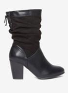 Dorothy Perkins Wide Fit Black 'kassy' Boots