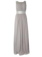 Dorothy Perkins *showcase Petite Grey 'natalie' Maxi Dress