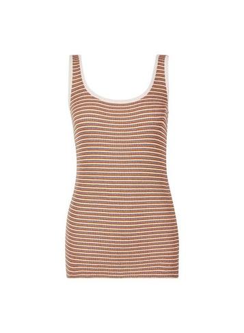 Dorothy Perkins Gold Metallic Striped Vest