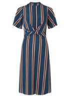 Dorothy Perkins Petite Multi Colured Striped Midi Dress