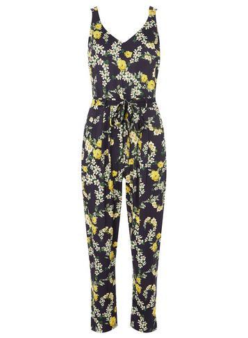 Dorothy Perkins Petite Navy Ditsy Jumpsuit