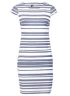 Dorothy Perkins *navy Striped Bodycon Dress