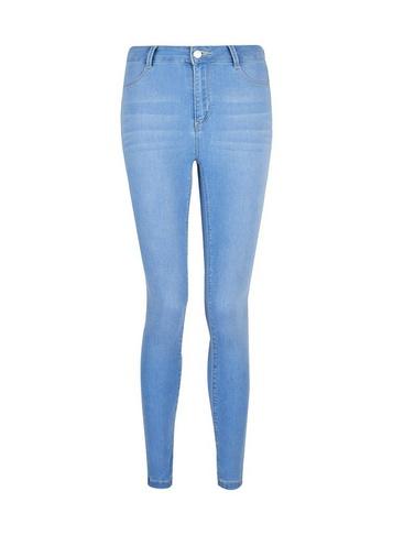 Dorothy Perkins Petite Sky Blue Frankie Super Skinny Ankle Grazer Jeans