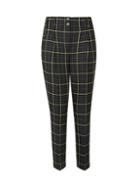 Dorothy Perkins Yellow And Navy Check Print Trousers