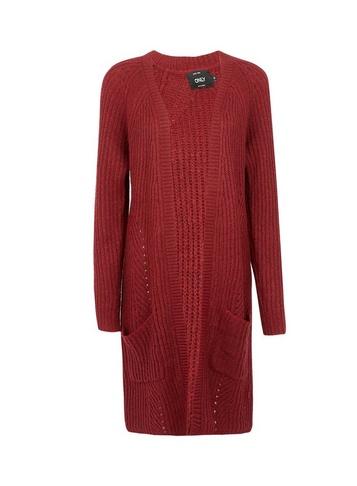 *only Merlot Knitted Cardigan