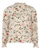 Dorothy Perkins Petite Blush Floral Print Pie Crust Top
