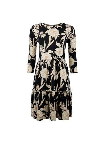 Dorothy Perkins Black Floral Print Smock Dress