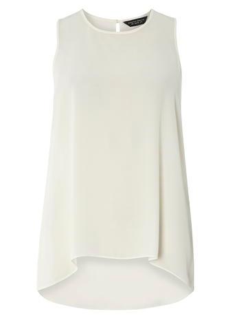 Dorothy Perkins Ivory Dip Hem Built Up Cami Top