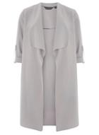 Dorothy Perkins Grey Waterfall Duster Coat