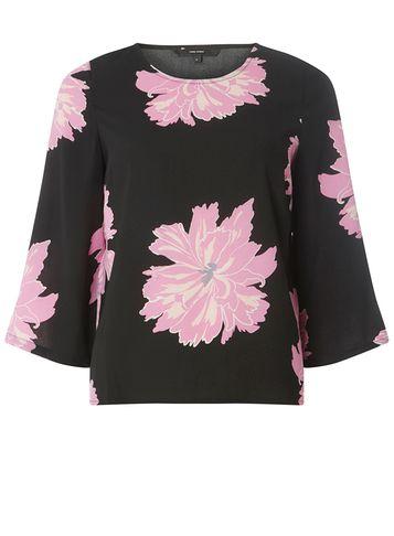 Dorothy Perkins *vero Moda Black Printed Boxy Blouse