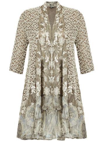 Dorothy Perkins *izabel London Grey Contrast Cardigan