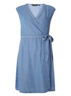 Dorothy Perkins Light Blue Tencel Wrap Dress