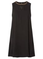 *vero Moda Black Beaded Short Dress
