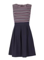 Dorothy Perkins *tenki Blue Striped Skater Dress