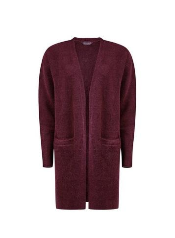 Dorothy Perkins Red Port Chunky Edge To Edge Cardigan