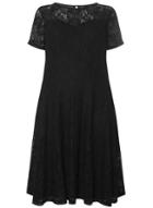 Dorothy Perkins *dp Curve Black Adele Lace Fit And Flare Dress