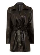 Dorothy Perkins *girls On Film Black Trench Coat