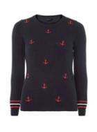 Dorothy Perkins Navy Anchor Jumper