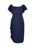 *luxe Navy Frill Badot Bodycon Dress