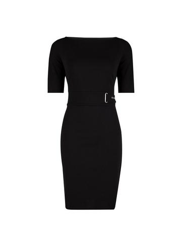 Dorothy Perkins *black Hardware Bodycon Dress