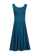 Dorothy Perkins *jolie Moi Petrol Blue Skater Dress