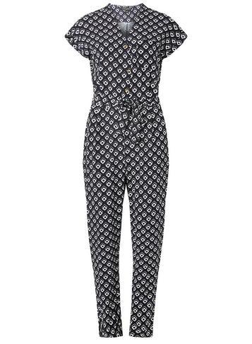 Dorothy Perkins Petite Multi Coloured Geometric Print Jumpsuit