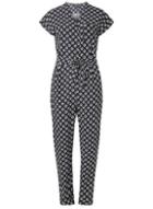 Dorothy Perkins Petite Multi Coloured Geometric Print Jumpsuit