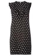 Dorothy Perkins Monochrome Spotted Frill Shift Dress