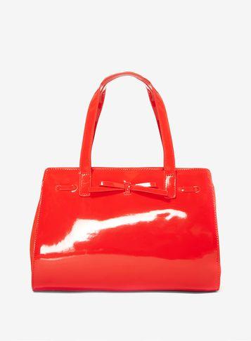 Dorothy Perkins Coral Mini Bow Tote Bag