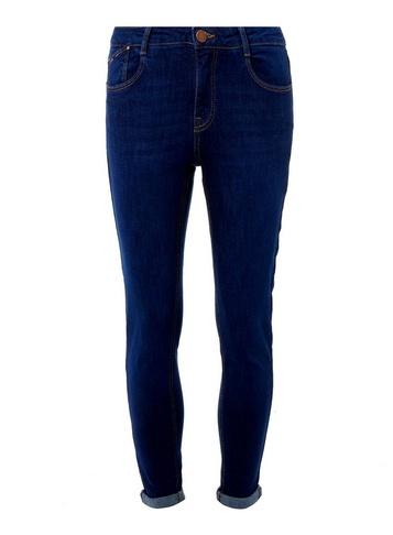 Dorothy Perkins Bright Blue Harper Low Rise Stretch Skinny Jeans