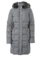 Dorothy Perkins *tall Grey Check Padded Coat