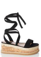 Dorothy Perkins *quiz Black Flatform Sandals