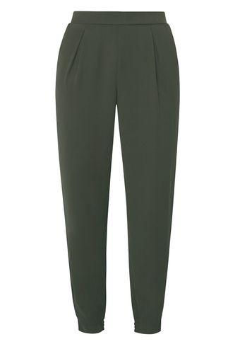 Dorothy Perkins Khaki Woven Soft Trousers
