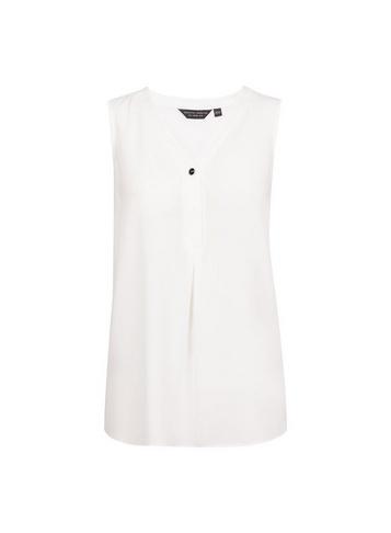 Dorothy Perkins Ivory Diamante Sleeveless Shirt