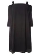 Dorothy Perkins Dp Curve Black Cold Shoulder Dress