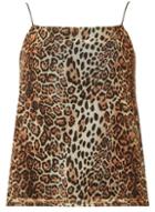 Dorothy Perkins Multi Colour Leopard Print Mesh Camisole Top
