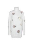 Dorothy Perkins *tall Ivory Eyekash Snowflake Tunic Top