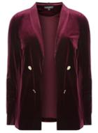 Dorothy Perkins Berry Red Velvet Blazer Jacket